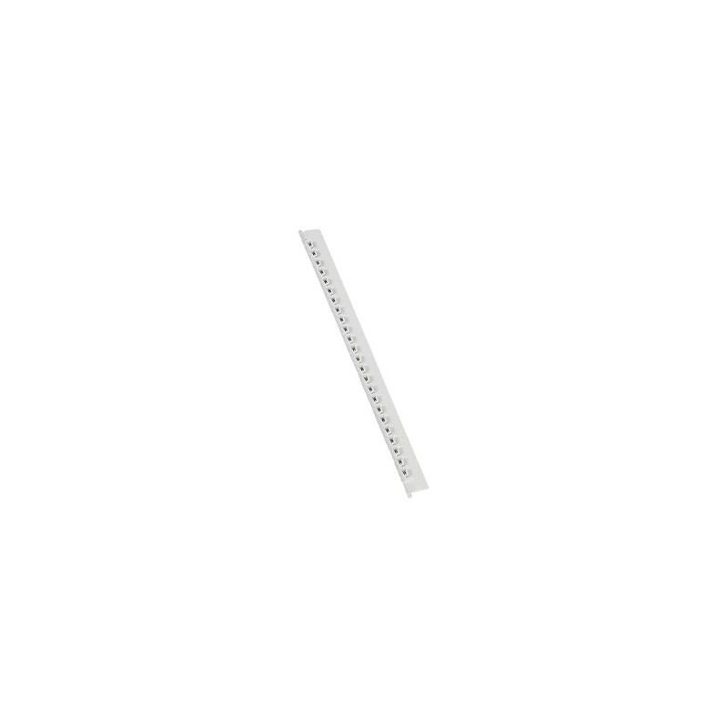 Réglette 24 repères Mémocab largeur 2,3mm + lettre majuscule W noir/fond blanc