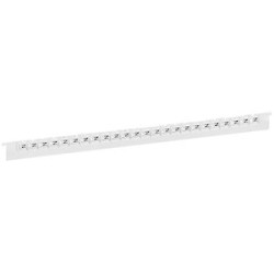 Réglette 24 repères Mémocab largeur 2,3mm + lettre majuscule N noir/fond blanc