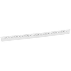 Réglette 24 repères Mémocab largeur 2,3mm + lettre majuscule P noir/fond blanc