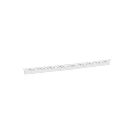 Réglette 24 repères Mémocab largeur 2,3mm + lettre majuscule P noir/fond blanc