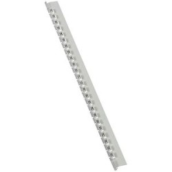 Réglette 24 repères Mémocab largeur 2,3mm + lettre majuscule R noir/fond blanc