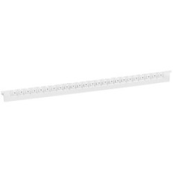 Réglette 24 repères Mémocab L.2,3mm + signe conventionnel point noir/fond blanc