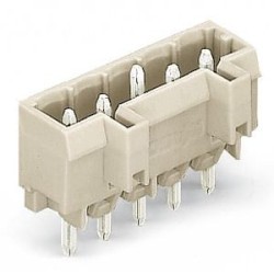 Connecteur mâle THT 1.2 x 1.2 mm solder pin Droit, gris clair