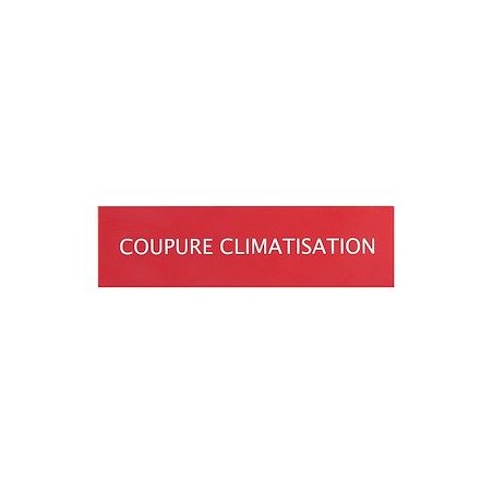 Etiquettes autocollantes (3) 'coupure climatisation' pour coffrets de sécurité