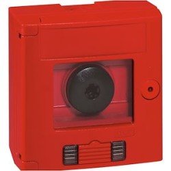 Coffret bris de glace double position IP44 rouge avec 2 voyants - saillie