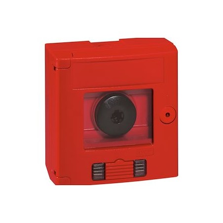 Coffret bris de glace double position IP44 rouge avec 2 voyants - saillie
