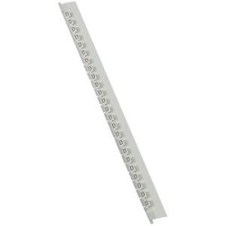 Réglette 24 repères Mémocab largeur 2,3mm + lettre majuscule D noir/fond blanc