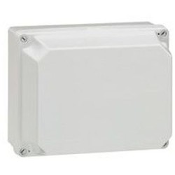 Boîtier industriel plastique IP55 IK07 couvercle opaque 4 verrous 220x170x140mm