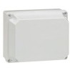 Boîtier industriel plastique IP55 IK07 couvercle opaque 4 verrous 220x170x140mm