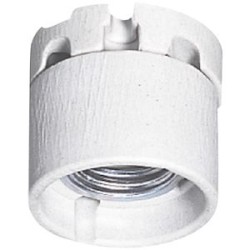 Douille en porcelaine éclairage public avec frein culot E27 et jupe protection