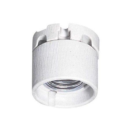 Douille en porcelaine éclairage public avec frein culot E27 et jupe protection