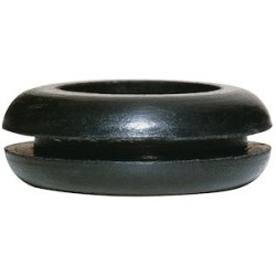 Passe-fil PVC noir pour fil D maximum 17mm - D perçage 22mm