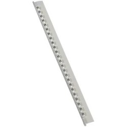 Réglette 24 repères Mémocab largeur 2,3mm + lettre majuscule H noir/fond blanc