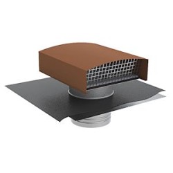 Ct 630 ardoise - chapeau de toiture gris pour sorties conduits diamètre 630