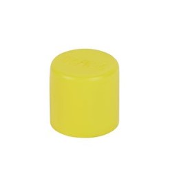Bouchon finition jaune pour conduits D20mm