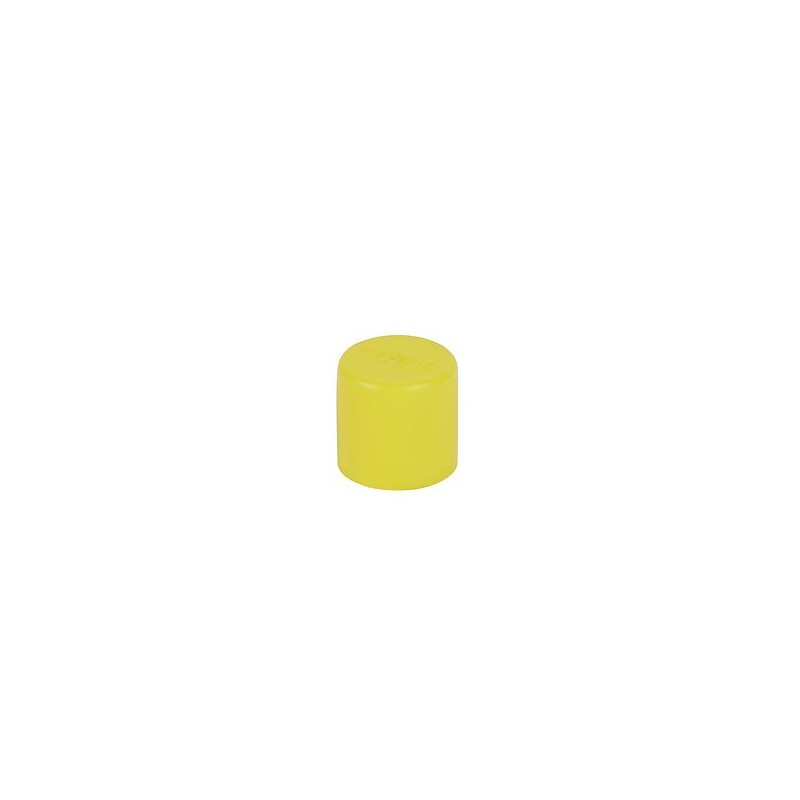 Bouchon finition jaune pour conduits D20mm