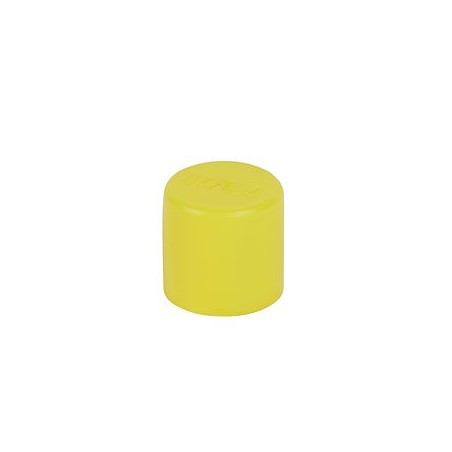 Bouchon finition jaune pour conduits D20mm