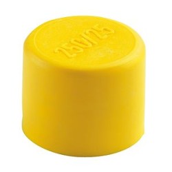 Bouchon finition jaune pour conduits D25mm