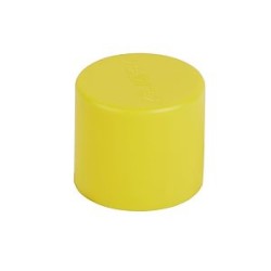 Bouchon finition jaune pour conduits D32mm