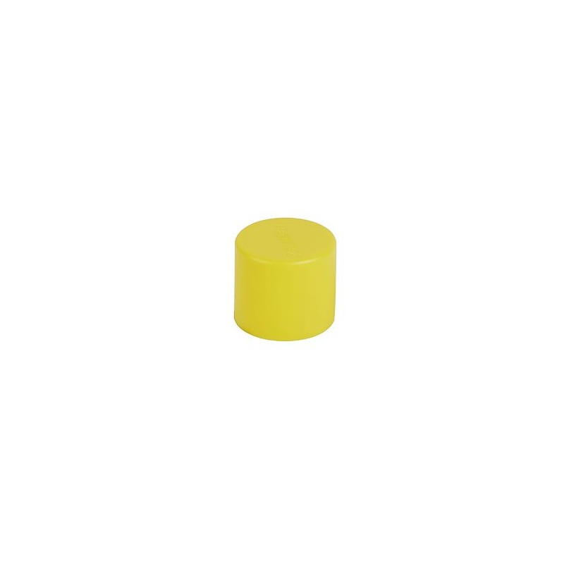 Bouchon finition jaune pour conduits D32mm