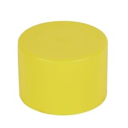 Bouchon finition jaune pour conduits D50mm