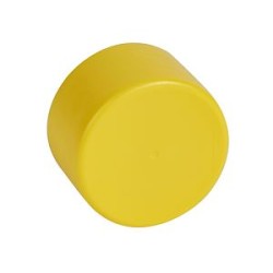 Bouchon finition jaune pour conduits D63mm