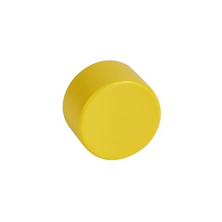 Bouchon finition jaune pour conduits D63mm