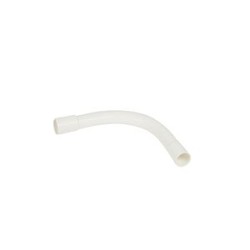 Cintre grand rayon 90DEG IP44 D16mm et rayon 55mm - blanc RAL9010 antimicrobien