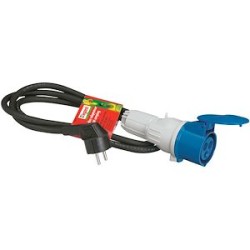 Cordon adaptateur pour caravane, marchés ou camping-car - longueur 1,5m