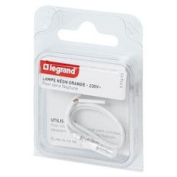 Lampe obus - 230V - 0,5A - couleur lumière jaune