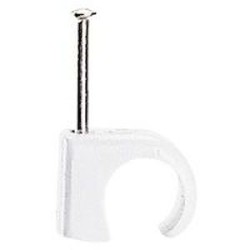 Cavaliers Multifix x 100 - souples - pour câble D14mm à D20 mm - blanc