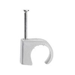 Cavaliers Multifix x 20 - souples - pour câble D10mm à D14 mm - blister - gris