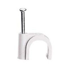 Cavaliers Multifix x 20 - souples - pour câble D7mm à D10 mm - blanc