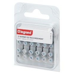 Bornes de raccordement Nylbloc 6mm² - blanc