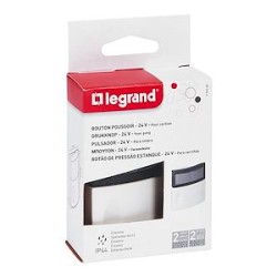 Sonnette Salsa avec porte-étiquette et voyant 24V