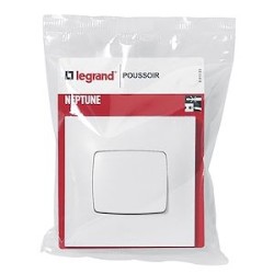 Poussoir - Neptune - 6A - Finition blanche