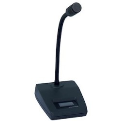 Pupitre microphone électret unidirectionnel 1 zone alimentation par pile