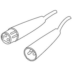 Cordon de liaison XLR F - XLR M