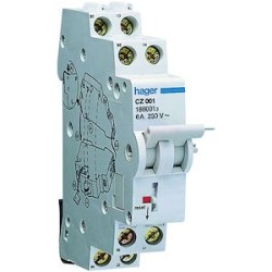 Contact auxiliaire pour interrupteur différentiel 2(1NO+1NC) 6A 240V AC