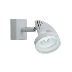 COLUMBIA 01 - Spot sur patère GU5,3 50W max, orientable, blanc, Lpe non incl.