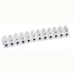 Barrette de connexion Nylbloc avec capacité assignée 6mm² - blanc