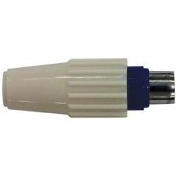 Connecteur IEC 9.52 mâle TV en plastique.
