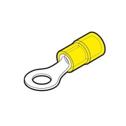 Cosse préisolée ronde jaune (4 à 6 mm²) - Diam. 3 mm