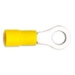 Cosse préisolée ronde jaune (4 à 6 mm²) - Diam. 6 mm