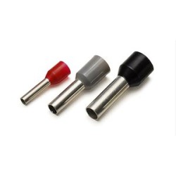 Embout de câblage 10 mm² simple longueur 12 mm marron