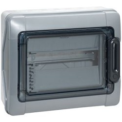 Coffret étanche Plexo³ 12 modules avec embouts à perforation directe prémontés