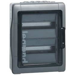 Coffret étanche Plexo³ 2x12 modules avec embouts perforation directe prémontés