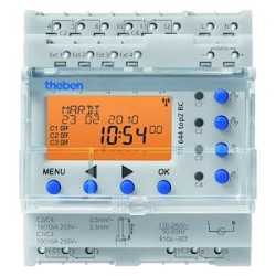 Horloge annuelle et astronomique digitale 4 c 230v