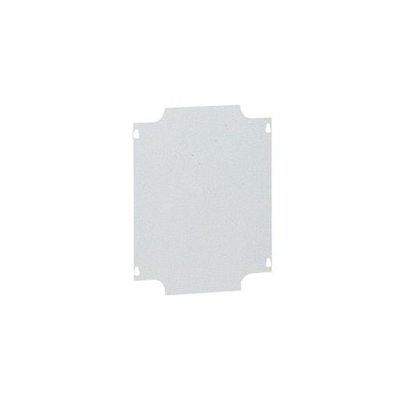 Plaque de montage métal épaisseur 15/10 pour boîtiers industriels 265x174mm