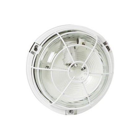 Hublot rond étanche environnements sévères avec diffuseur incolore et culot E27